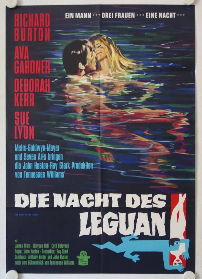 The Night of the Iguana original release german movie poster